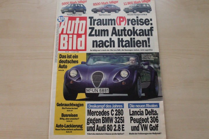 Deckblatt Auto Bild (23/1993)
